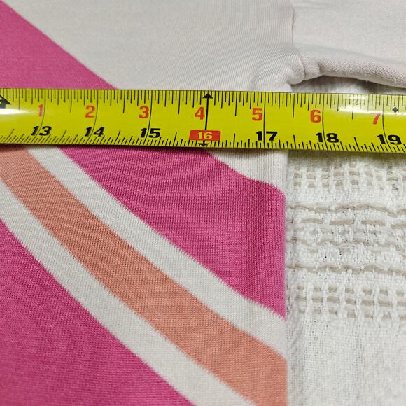 Pink Thread Triple Chevron Knit Sweater Size M Used Good - Picture 3 of 7